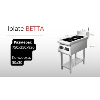 Индукционная плита iPlate BETTA 3500Wx2 (безимпульсная)